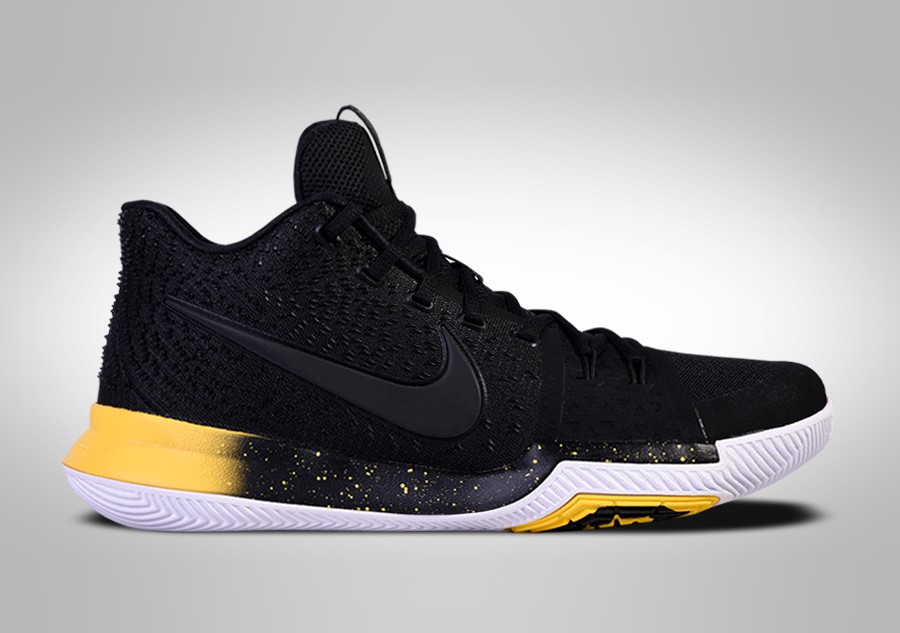 kyrie irving shoes 3 black and gold