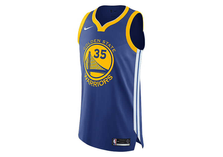 NIKE NBA GOLDEN STATE KEVIN DURANT AUTHENTIC JERSEY RUSH por | Basketzone.net