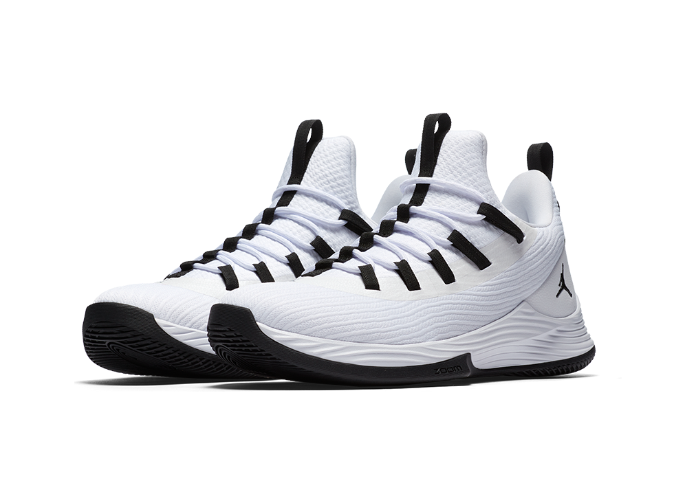 NIKE AIR JORDAN ULTRA.FLY 2 LOW WHITE BLACK JIMMY BUTLER