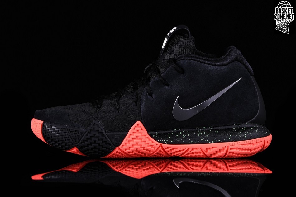 kyrie irving shoes black and orange