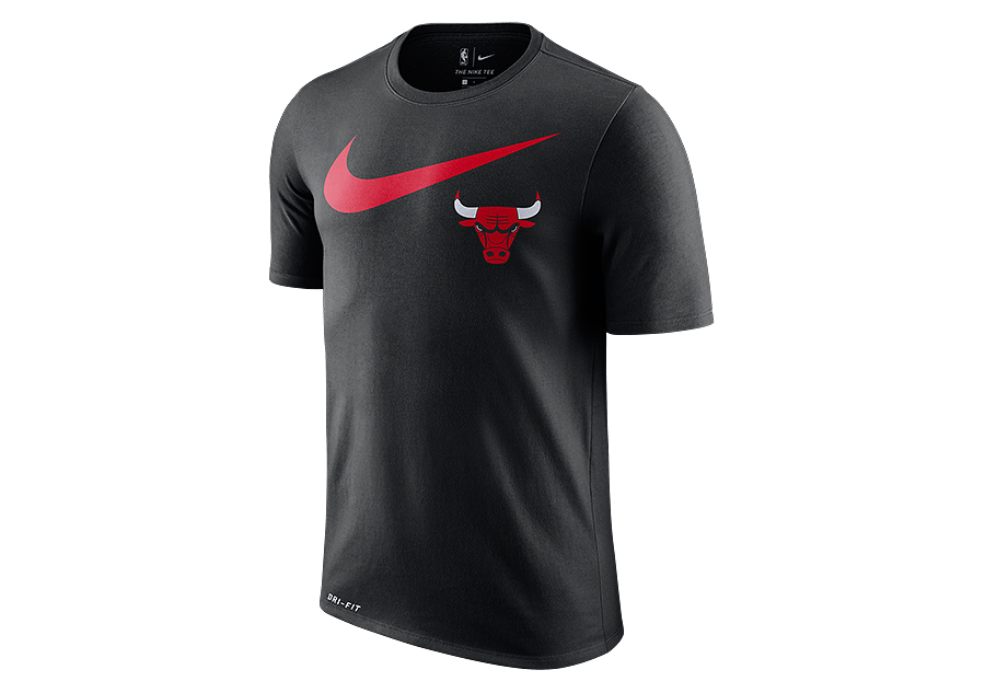 NIKE NBA CHICAGO BULLS SWOOSH DRY TEE BLACK por €27,50 | Basketzone.net