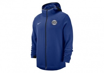 NIKE NBA NEW YORK KNICKS SHOWTIME DRY HOODIE RUSH BLUE