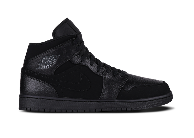 NIKE AIR JORDAN 1 RETRO MID GS TRIPLE BLACK