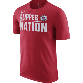 NIKE NBA LOS ANGELES CLIPPERS DRY TEE UNIVERSITY RED