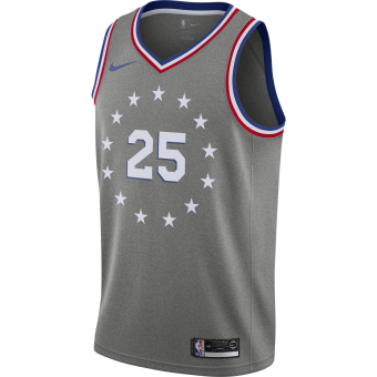 NIKE NBA PHILADELPHIA 76ERS BEN SIMMONS SWINGMAN JERSEY DARK GREY HEATHER