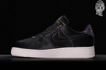 nike air force 1 '07 prm black black gum suede