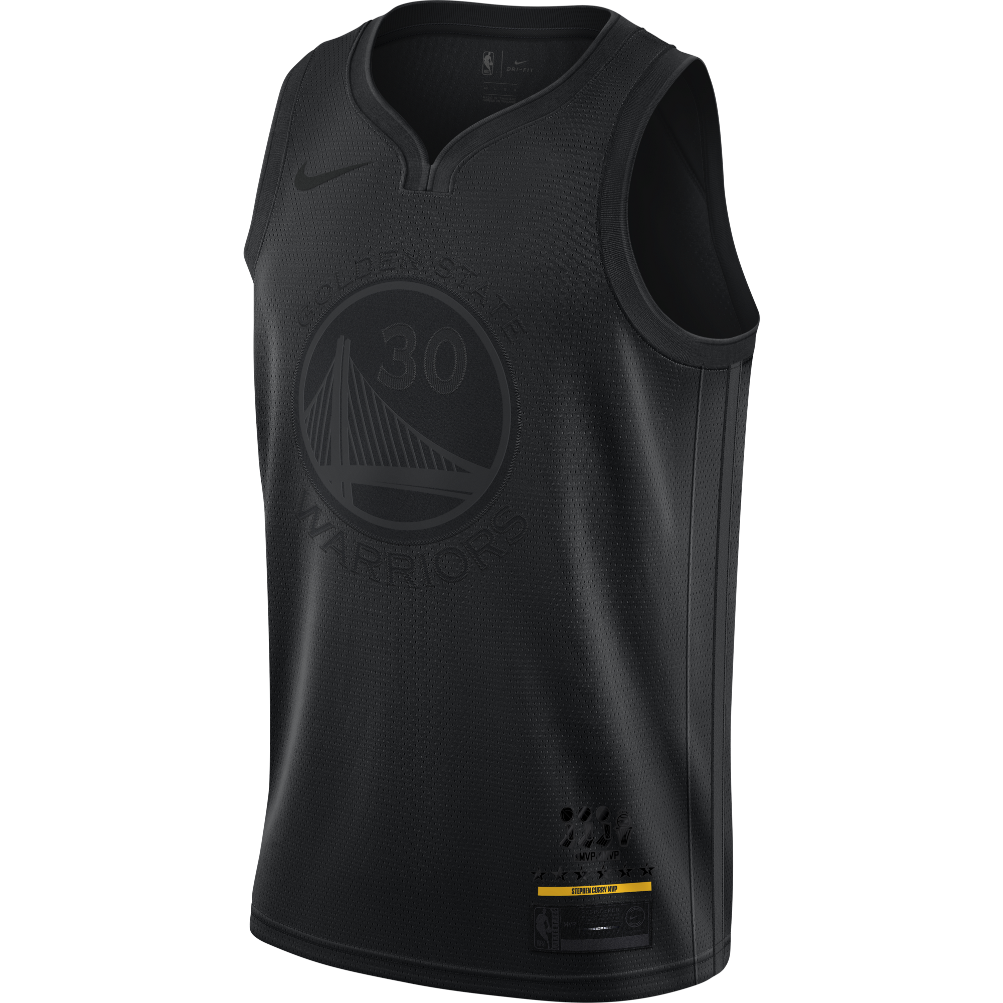 NIKE NBA MVP STEPHEN CURRY SWINGMAN JERSEY BLACK