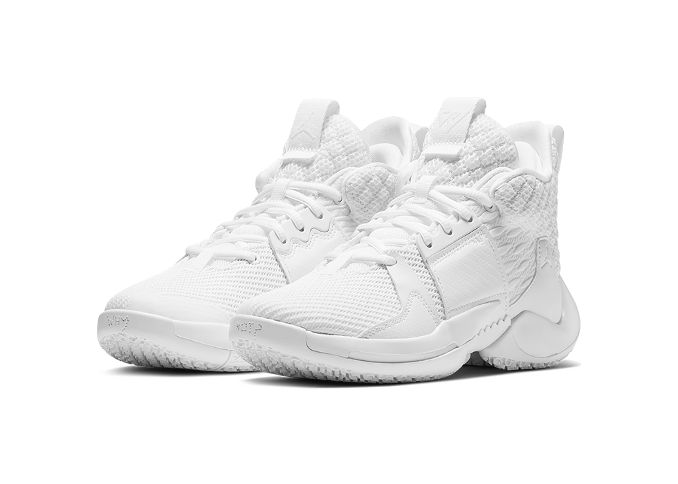 NIKE AIR JORDAN WHY NOT ZER0.2 TRIPLE WHITE R. WESTBROOK GS