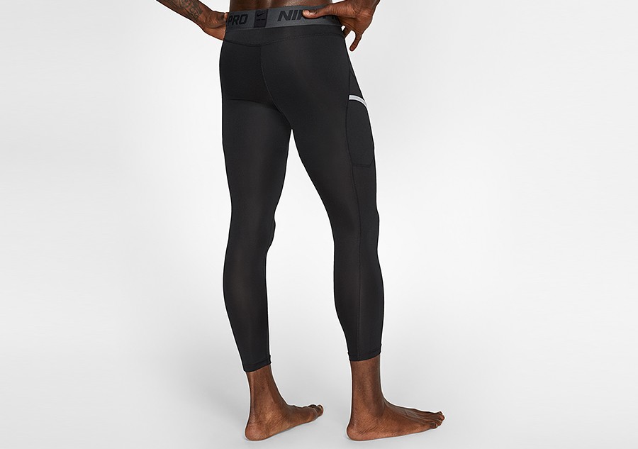 Nike Pro Dry 3/4 Basketball Tights Black/Black SM
