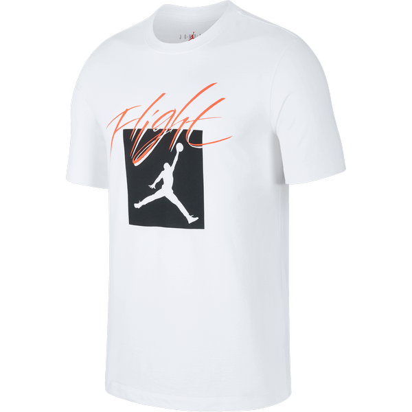 NIKE AIR JORDAN JUMPMAN FLIGHT CREW TEE WHITE
