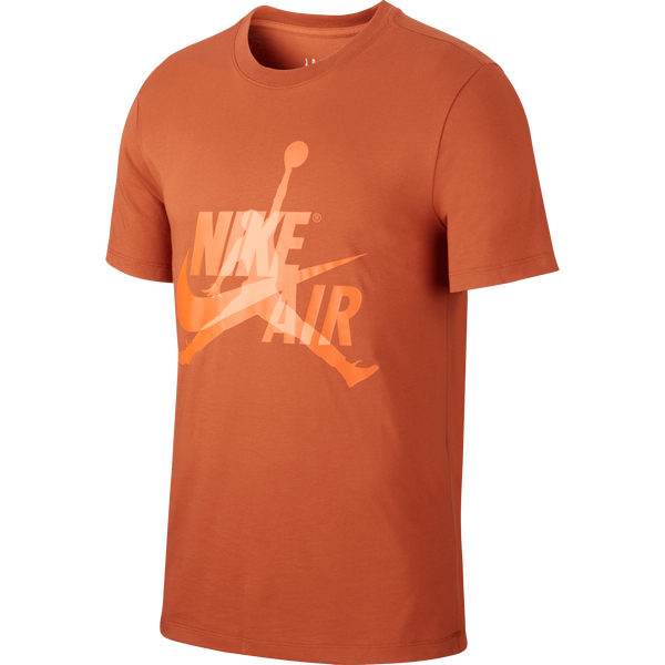 NIKE AIR JORDAN CLASSICS CREW TEE DARK RUSSET