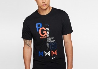 NIKE DRI-FIT PG BASKETBALL TEE BLACK