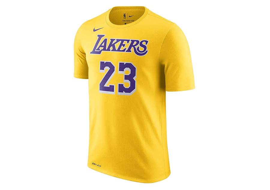 Nike Nba Los Angeles Lakers Lebron James Dry Tee Amarillo