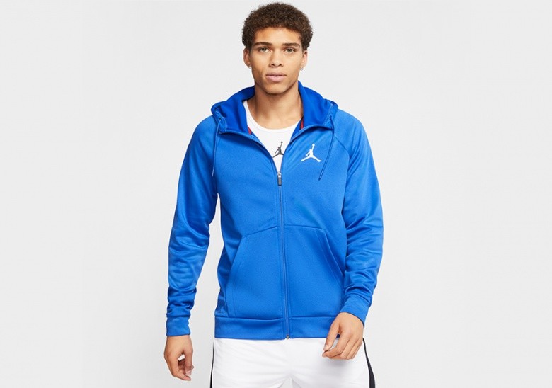 NIKE AIR JORDAN THERMA 23 ALPHA FLEECE HOODIE GAME ROYAL