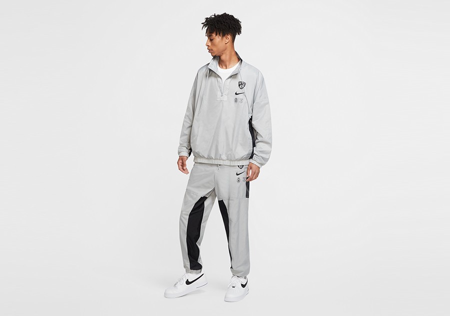 silver nike tracksuit