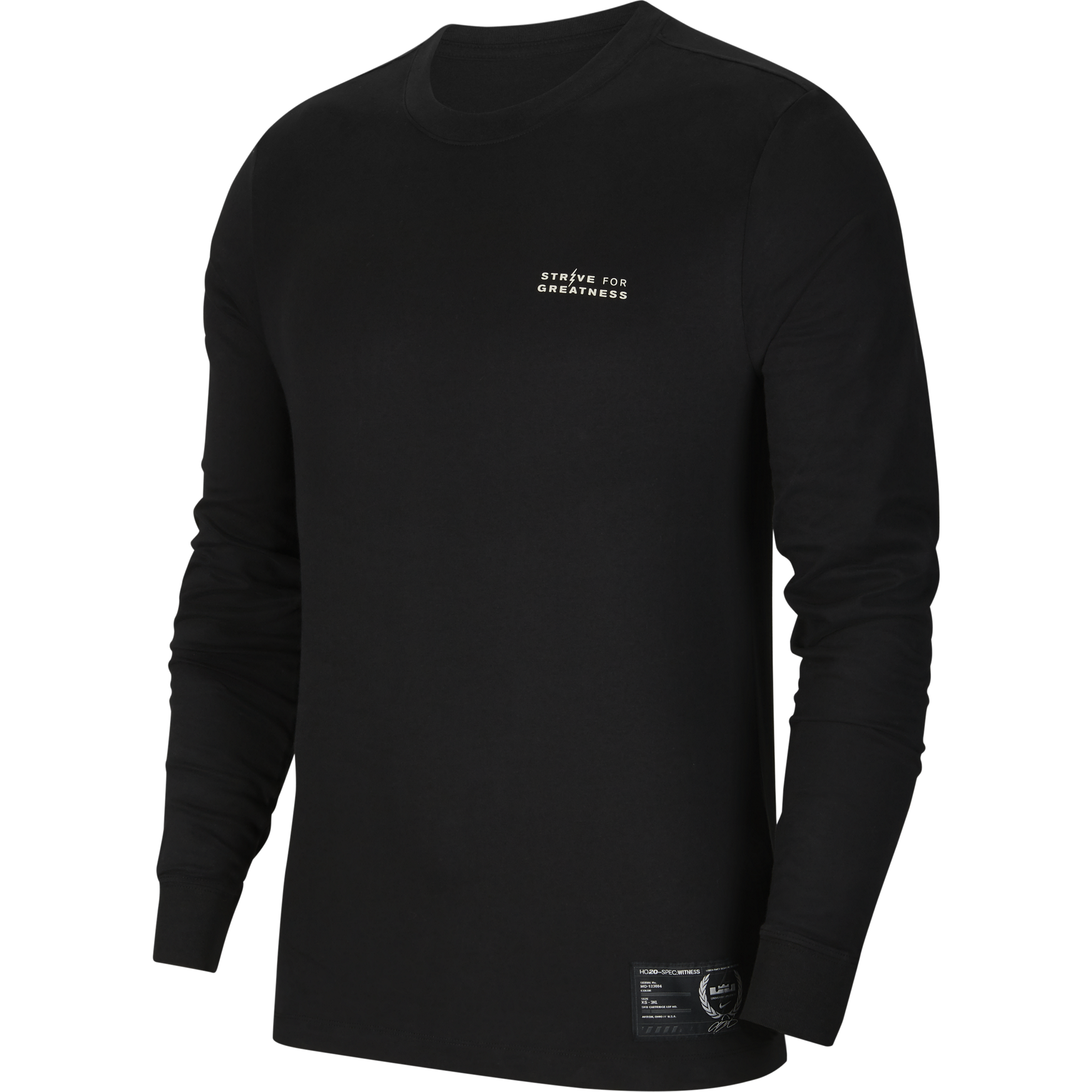 NIKE LEBRON JAMES DRI-FIT LONG-SLEEVE TEE BLACK