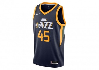 NIKE NBA UTAH JAZZ DONOVAN MITCHELL ICON EDITION SWINGMAN JERSEY COLLEGE NAVY