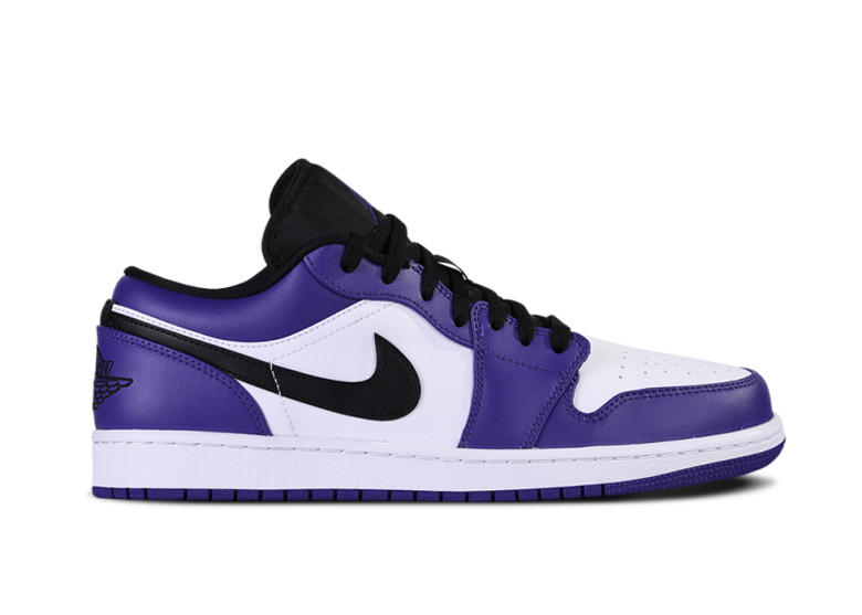 NIKE AIR JORDAN 1 RETRO LOW COURT PURPLE WHITE
