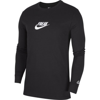 Nike Basketball Giannis Antetokounmpo 'Freak' graphic long sleeve t-shirt  in black