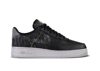 NIKE AIR FORCE 1 LOW '07 LV8 BLACK ELECTRIC GREEN