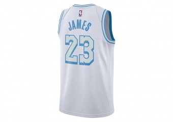 Nike Los Angeles Lakers City Edition NBA LeBron James Swingman Jersey