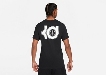 NIKE DRI-FIT KD LOGO TEE BLACK