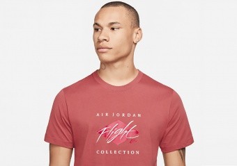 NIKE AIR JORDAN FLIGHT ESSENTIAL CREW TEE CANYON RUST