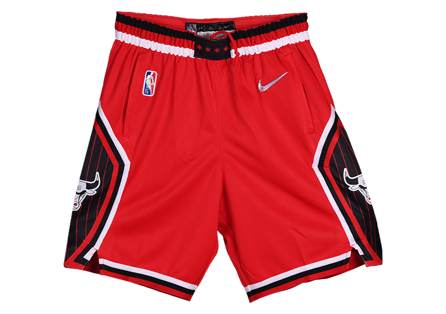 NIKE NBA CHICAGO BULLS SWINGMAN CITY EDITION SHORTS UNIVERSITY RED