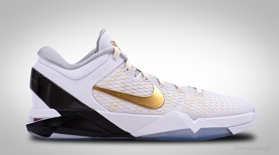 NIKE ZOOM KOBE VII SYSTEM ELITE WHITE GOLD