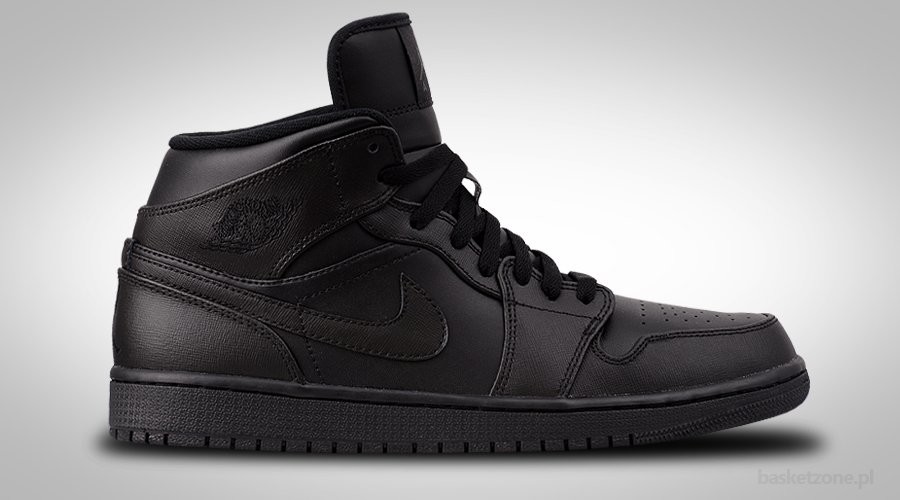 NIKE AIR JORDAN 1 RETRO MID ALL BLACK
