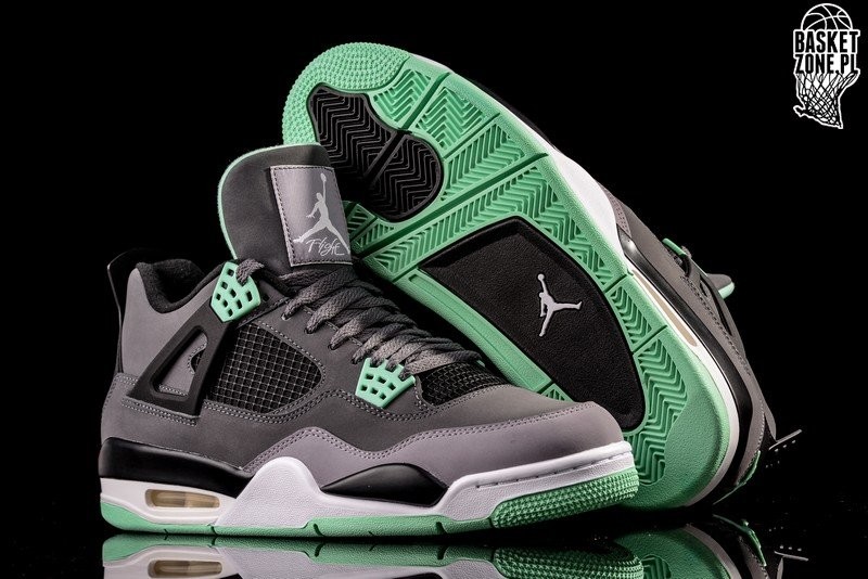 NIKE AIR JORDAN 4 RETRO GREEN GLOW per 159 00 Basketzone