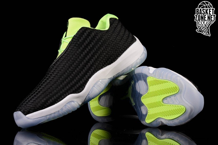 air jordan future low black/ghost green-white air jordan future low black/ghost green-white